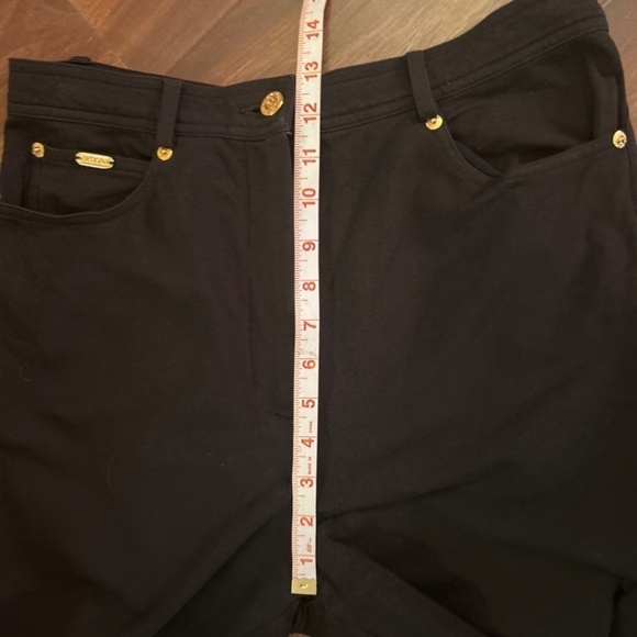 ST. JOHN Sport by Marie Gray Wide Leg Black Pants size Medium - Picture 6 of 10